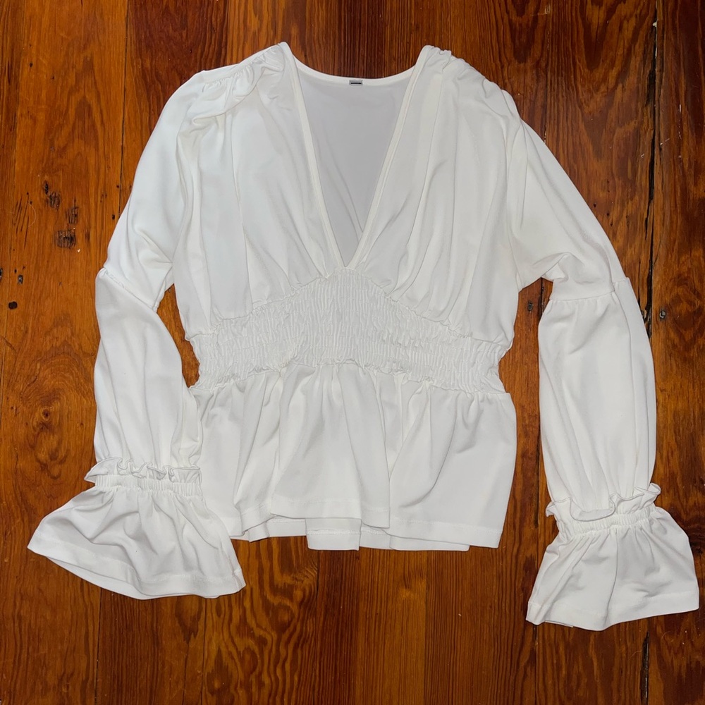 Elegant White Women's Top
